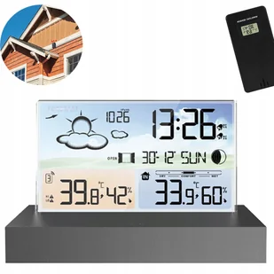 Bezprzewodowa Stacja Pogodowa Czujnik Zewnętrzny Temperatura Wilgotność - Stacje pogodowe - miniaturka - grafika 1