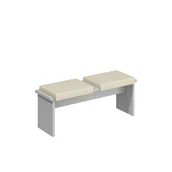 Ławki do przedpokoju - Taboret Duży BON-05 Bond MebloCross Craft Złoty, Eco Beż - miniaturka - grafika 1