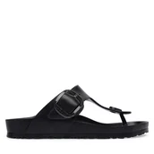 Klapki i japonki damskie - Japonki Birkenstock Gizeh Big Buckle 1031370 Czarny - miniaturka - grafika 1