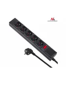 Listwy zasilające - Maclean MCE219 Listwa zasilająca przedłużacz 5 gniazd 250VAC / 10A 1.5m - miniaturka - grafika 1