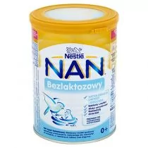 NESTLE POLSKA S.A. Mleko NAN Bezlaktozowy Preparat do postępowania dietetycznego dla niemowląt od urodzenia 400 g 3072241 - Akcesoria do karmienia - miniaturka - grafika 1