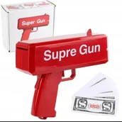 Zabawki militarne - Pistolet strzelający pieniędzmi money gun pistolet na pieniądze prezent - miniaturka - grafika 1