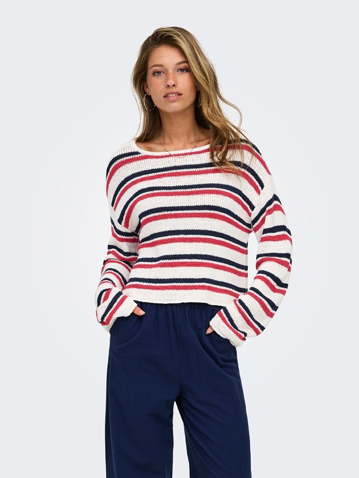 ONLY Sweter w kolorze białym