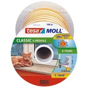 Akcesoria do drzwi - Uszczelka gumowa PROFIL-E bęben biała 9 mm x 100 m Tesa - miniaturka - grafika 1