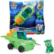 Figurki dla dzieci - Psi Patrol Aqua Pups zestaw pojazd ryba piła z figurką Rocky - miniaturka - grafika 1
