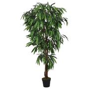 Sztuczne kwiaty - Sztuczne drzewko mango, 450 liści, 120 cm, zielone Lumarko! - miniaturka - grafika 1