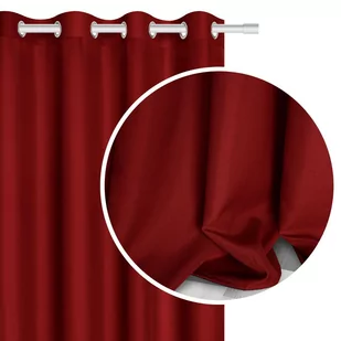 Zasłona 140 x 250 Dekoracyjna Przelotki Viva Czerw - Zasłony Zasłona 140 x 250 Dekoracyjna Przelotki Viva Czerw - Zasłony - miniaturka - grafika 1