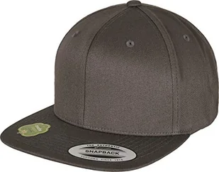 Yupoong Flexfit Unisex Snapback Cap z bawełny organicznej z prostym daszkiem, czapka baseballowa z bawełny organicznej, regulowany rozmiar, rozmiar uniwersalny, ciemnoszary, jeden rozmiar - Czapki damskie - miniaturka - grafika 1