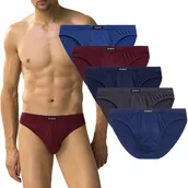 Majtki męskie - ATLANTIC SLIPY MĘSKIE MAJTKI BAWEŁNIANE 5SMP002 SPORT 5PAK XL - miniaturka - grafika 1