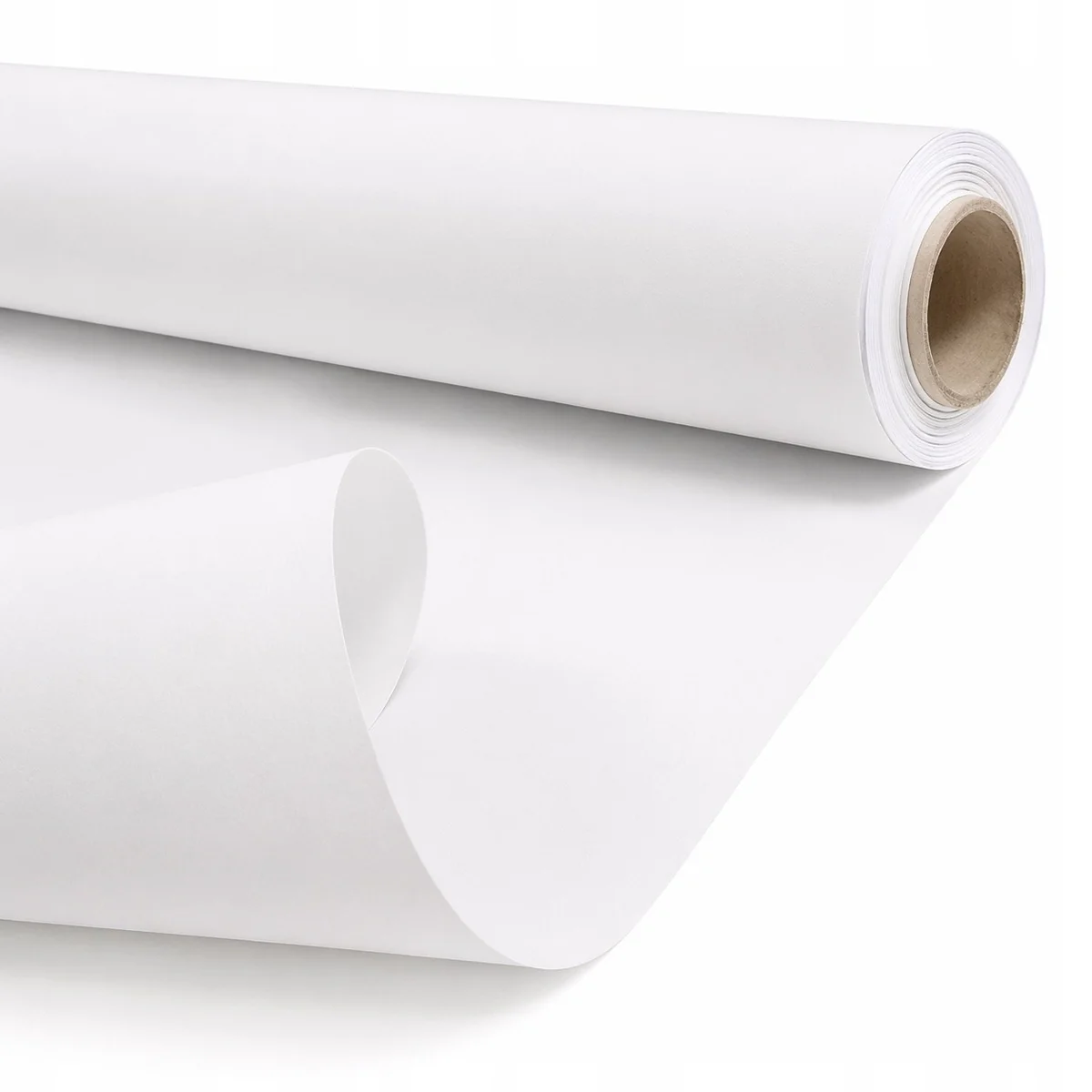Papier KRAFT 60g Biały 79 cm x 50 m Papier Ozdobny Do Pakowania Na Rolce