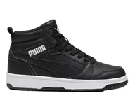 Sneakersy damskie - BUTY MŁODZIEŻOWE ZIMOWE PUMA REBOUND V6 WTR MID SNEAKERSY OCIEPLANE CZARNE 39468501 38 - miniaturka - grafika 1