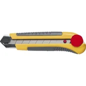 Nożyce i noże - TOPEX 17B490 Nóż z ostrzem łamanym 25 mm, blokada śrubowa, metalowe prowadnice, - miniaturka - grafika 1