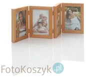 Ramki na zdjęcia - Ramka dębowa, drewniana (galeria na 4 zdjęcia 10x15 cm) - miniaturka - grafika 1