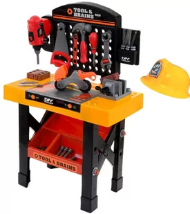 Funfit Kids, warsztat majsterkowicza, z kaskiem - Zabawy w naśladowanie dorosłych - miniaturka - grafika 1