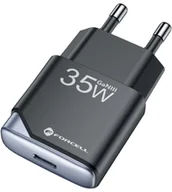 Ładowarki do telefonów - Ładowarka sieciowa do telefonu Forcell F-Energy Ultra Slim GaN III USB C PD QC4.0 3A 35W B135101-E czarna - miniaturka - grafika 1