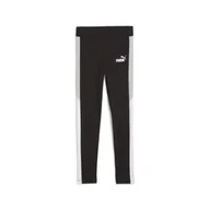 Spodnie i spodenki dla dziewczynek - Młodzieżowe legginsy PUMA POWER PUMA Black - miniaturka - grafika 1