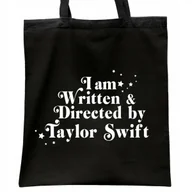 Torby i wózki na zakupy - Torba bawełniana czarna na zakupy Taylor Swift Dla Fanów Prezent - miniaturka - grafika 1