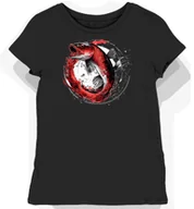 Koszulki i topy damskie - Koszulka damska czarna z motywem czerwonego szczupaka XL - miniaturka - grafika 1