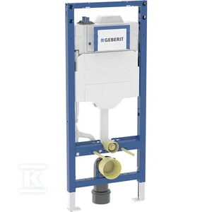 Stelaż podtynkowy Geberit Duofix do wiszących misek WC, 120 cm, ze spłuczką podtynkową Sigma 12 cm, ze spłukiwaniem higienicznym HS30, dwa przyłącza - Stelaże i zestawy podtynkowe do WC - miniaturka - grafika 1