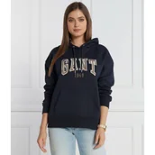 Bluzy damskie - Gant Bluza | Regular Fit - miniaturka - grafika 1