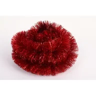 Ozdoby bożonarodzeniowe - Łańcuch choinkowy cienko cięty 10 x 300 cm czerwony - miniaturka - grafika 1