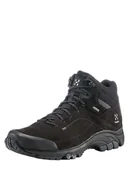 Buty trekkingowe męskie - Haglöfs Skórzane botki turystyczne w kolorze czarnym - miniaturka - grafika 1