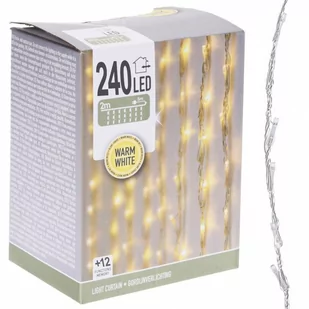 Home Styling Collection Kurtyna świetlna 240 LED lampki dekoracyjne AX8405850 - Oświetlenie świąteczne - miniaturka - grafika 1