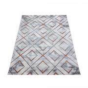 Dywany - Dywan ekskluzywny Naxos  romby szaro-brązowy 240x340 cm - miniaturka - grafika 1
