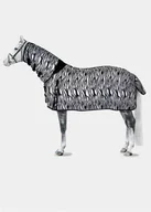 Derki dla konia - Horze Derka siatkowa z kapturem DEFENDER - zebra print - miniaturka - grafika 1
