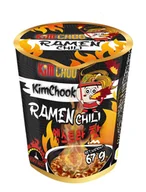 Zupy w płynie - Vifon Kim Choo HOT RAMEN CHILI MEGA HOT zupa błysk. z nudlami o sm. chili (pikantna) kubek 67g - miniaturka - grafika 1