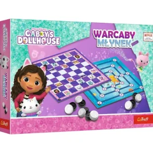 Warcaby Młynek Koci Domek Gabi Trefl - Gry planszowe - miniaturka - grafika 1