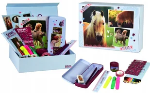 ZESTAW PREZENTOWY PRZYBORÓW SZKOLNYCH PIÓRNIK KREDKI PENNY&FRIENDS BOX - Piórniki - miniaturka - grafika 1