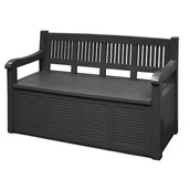 Pozostałe meble ogrodowe - KOOPMAN ŁAWKA ZE SCHOWKIEM PP 130X60X85CM 339202 - miniaturka - grafika 1