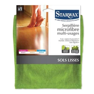 Starwax Ścierka do mycia podłóg STARWAX, zielona, 22,5x29,5 cm, 1 szt. - Ściereczki, gąbki, czyściki - miniaturka - grafika 1