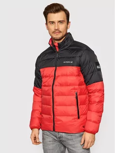 Kurtki męskie - Jack Wolfskin Kurtka puchowa Tundra 1206621 Czerwony Regular Fit - grafika 1