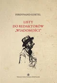 Pamiętniki, dzienniki, listy - Wydawnictwo Naukowe UMK Listy do redaktorów Wiadomości Tom 4 - Ferdynand Goetel - miniaturka - grafika 1
