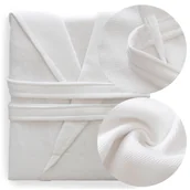 Szlafroki damskie - Szlafrok Gofer Waffle Bawełniany Murat XL Biały - miniaturka - grafika 1