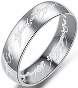 Pierścionki - Obrączka Srebrna Władca Pierścieni Sygnet Ring - miniaturka - grafika 1