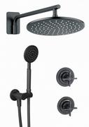 Zestawy prysznicowe - Zestaw prysznicowy podtynkowy Temisto Nero czarny Deante - miniaturka - grafika 1