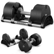 Obciążenia - Zipro Hantla z regulowanym obciążeniem ROUND 24 kg - miniaturka - grafika 1