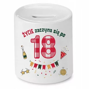 NA URODZINY 18 18te SKARBONKA PREZENT IDEALNY z Nadrukiem ze Zdjęciem - Skarbonki - miniaturka - grafika 1