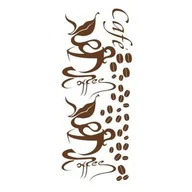 Naklejki na ścianę - Naklejka do kuchni kuchenna - Cafe kawa 17, 120x48 cm - miniaturka - grafika 1