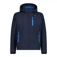 Kurtki męskie - CMP - Męska kurtka softshell z odpinanym kapturem, B.Blue-River, 46 - miniaturka - grafika 1