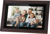 Ramki cyfrowe do zdjęć - KrugerMatz FRAMEO Wi-Fi 10,1 drewniana ramka - miniaturka - grafika 1