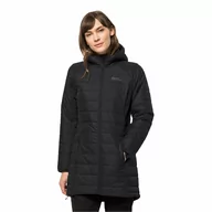 Płaszcze damskie - Damski płaszcz Jack Wolfskin BERGLAND INS COAT W black - S - miniaturka - grafika 1