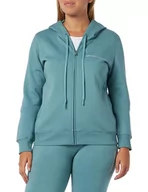 Kurtki damskie - Emporio Armani Damska kurtka Iconic Terry Full Zip Jacket (2 sztuki), Arctic, S - miniaturka - grafika 1