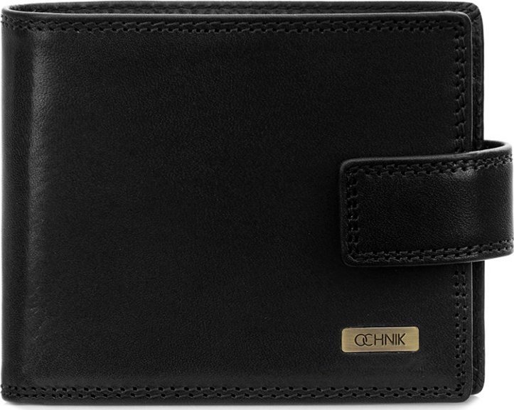 OCHNIK OCHNIK skórzany portfel damski PL-105-99 czarny