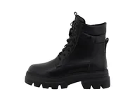 Botki damskie - Tom Tailor Damskie sztyblety 6390870013, czarne, 43 EU, czarny, 43 EU - miniaturka - grafika 1