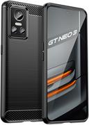 Etui i futerały do telefonów - Carbon Case elastyczne etui pokrowiec Realme GT Neo 3 czarny - miniaturka - grafika 1