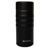 Akcesoria gastronomiczne - Kyocera Kyocera Ceramiczny kubek termiczny "Twist" 350ml czarny - miniaturka - grafika 1